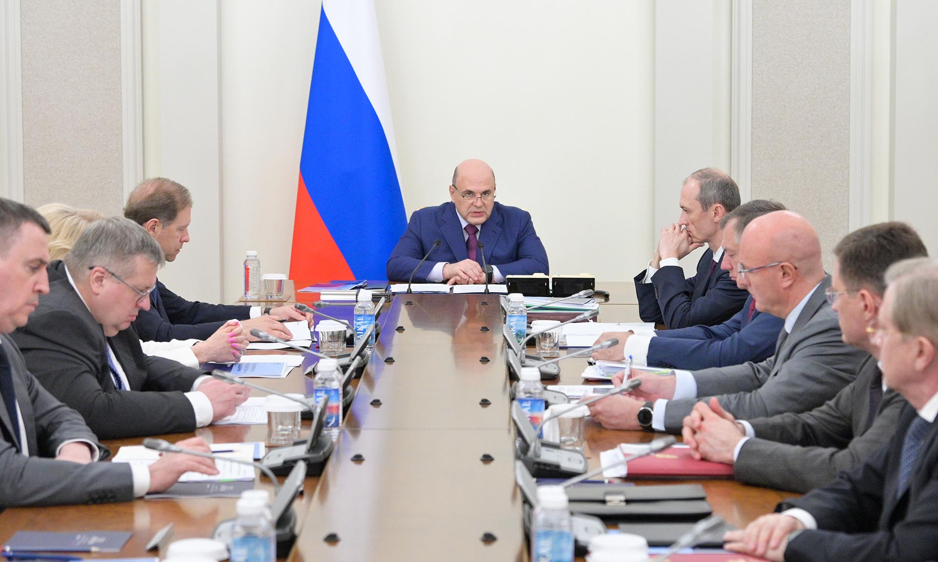 Михаил Мишустин на совещании с вице-премьерами