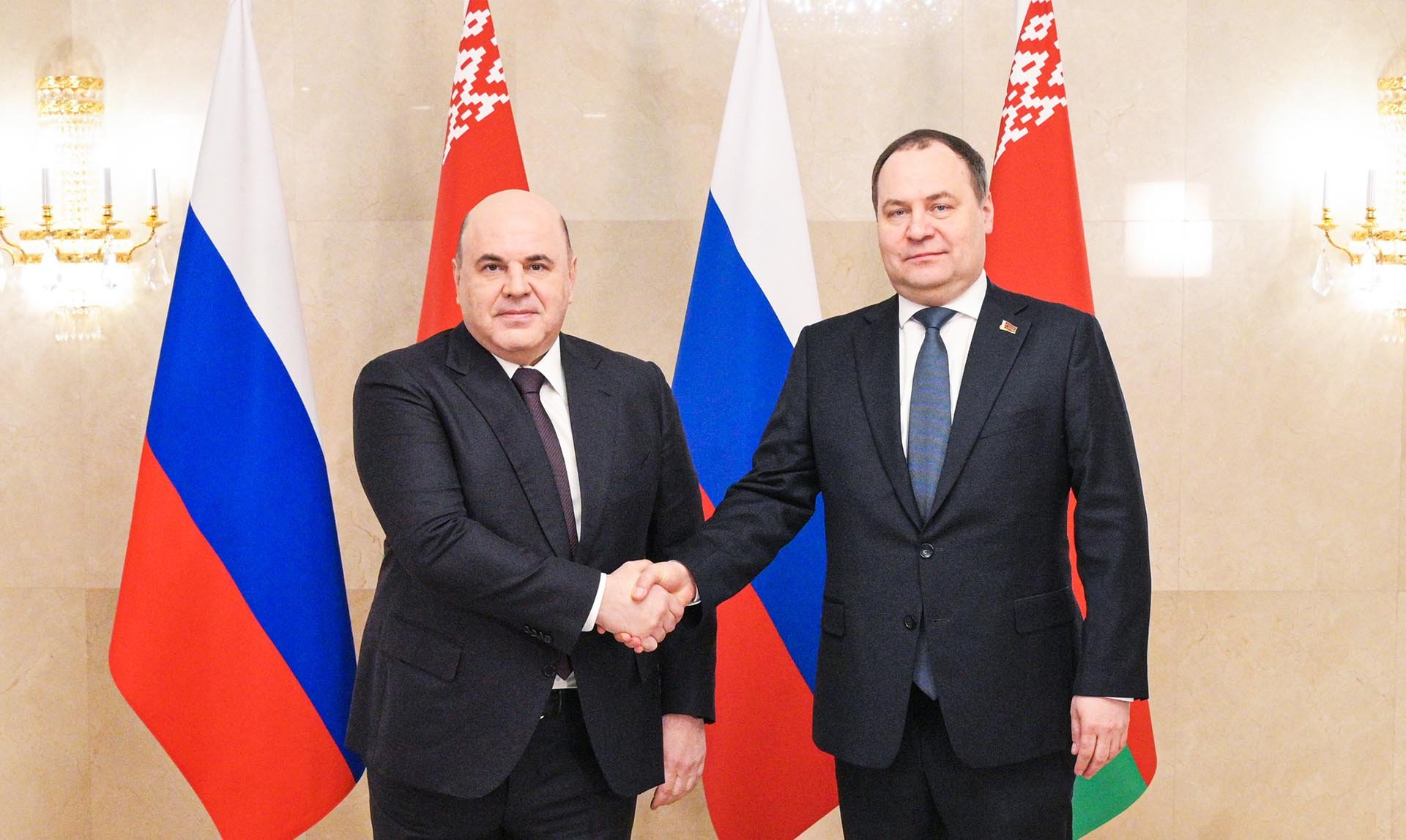 Встреча премьер-министра РФ Мишустина и премьер-министра Белоруссии Головченко